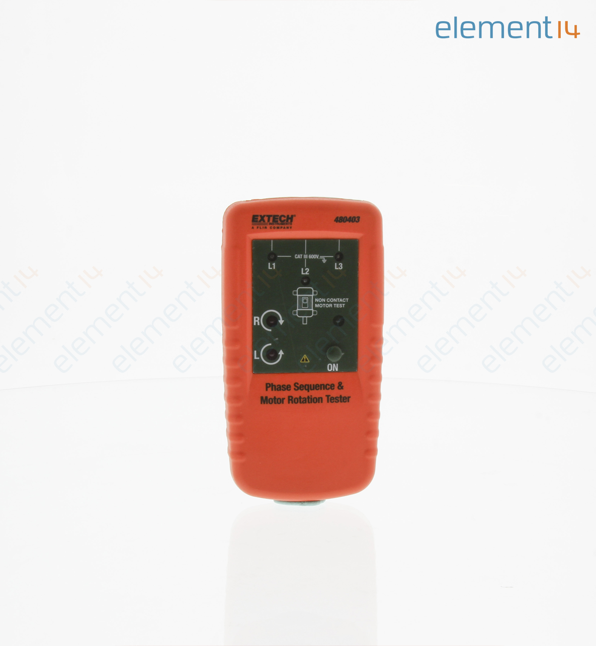 480403 Extech Instruments Phase Rotation Meter, 2Hz to 400Hz, 40V to 600V